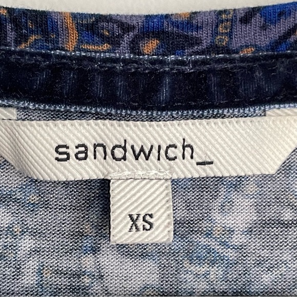 SANDWICH Paisley Long Sleeve Top - Picture 4 of 7